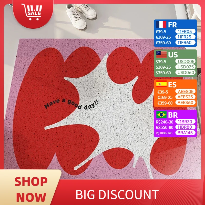 Door Mat Entrance Floor Mats Welcome Home Decoration Cartoon Outdoor Carpet Non-slip Kitchen Rug Doormat Alfombrilla De Entrada