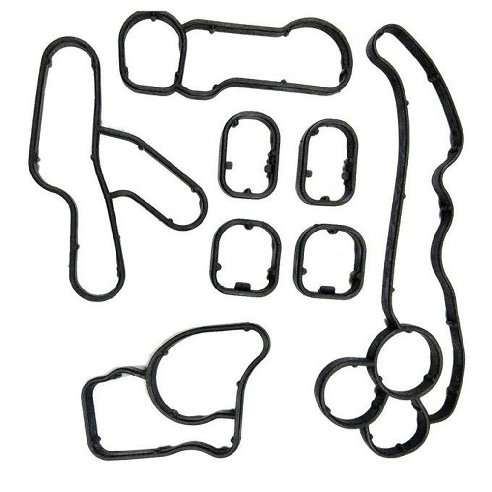 Brand New High Quality Useful Gasket Housing Oil Cooler Plastic Replacement Seal Pack 11428580680 8pcs Brand New