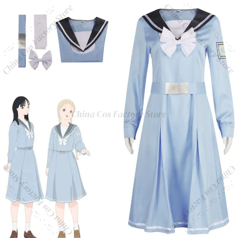 

Anime The Colors Within Kimi no iro Totsuko Higurashi Kimi Sakunaga Cosplay Costume Halloween Outfit Blue School Dress Uniforms