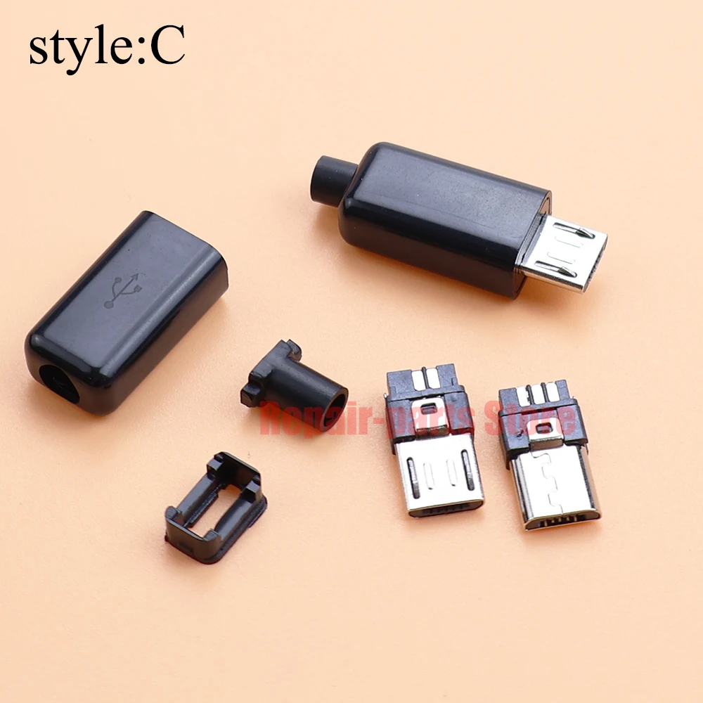 2-10 Stück Typ C USB3.1 3A Schnelllade-USB-Stecker Männlicher Anschluss Elektrische Klemmen zum Löten DIY-Datenkabel-Zubehör – Detail 4