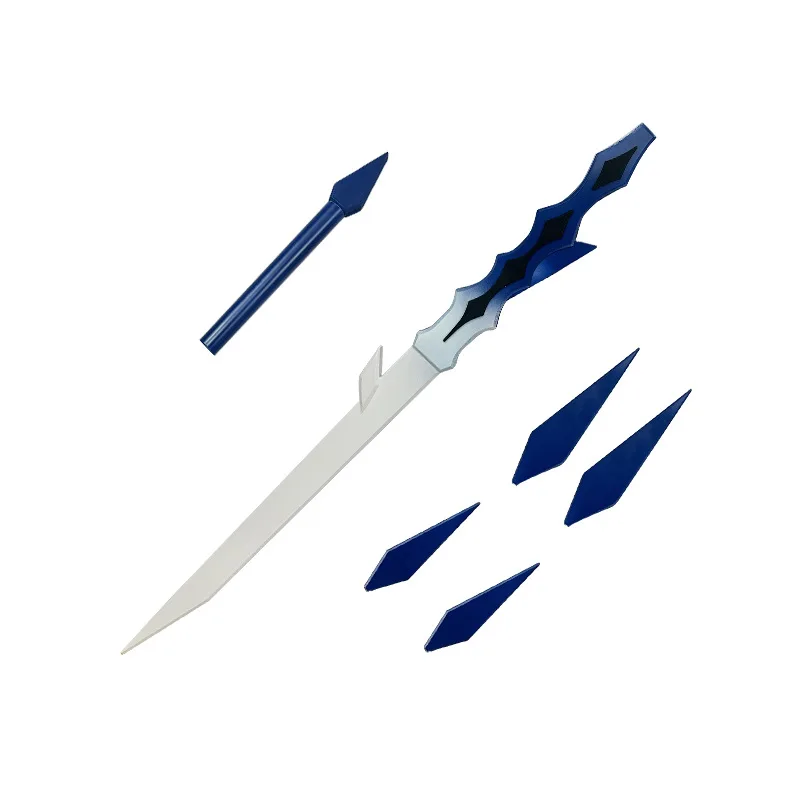 100cm Skirk Genshin Impact Twinblade Game Peripherals Detachable Weapon Model Bamboo Sword Cosplay Props Crafts Gifts Collection