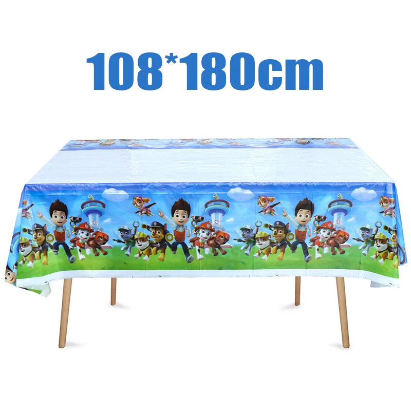 Neue Paw Patrol Geburtstagsparty-Dekorationen: Pappteller, Becher, Servietten, Tischdecke, Tischgeschirr, Paw Patrol Happy Birthday Party-Zubehör – Detail 9