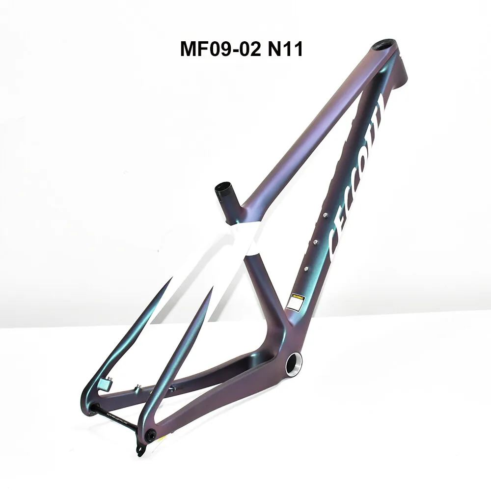 2025 CECCOTTI 29er إطار MTB من الكربون، إطار جبل كابل مخفي كامل، تعزيز ركوب الدراجات مع دعامة سفلية لخيط T47، 148*12 مم