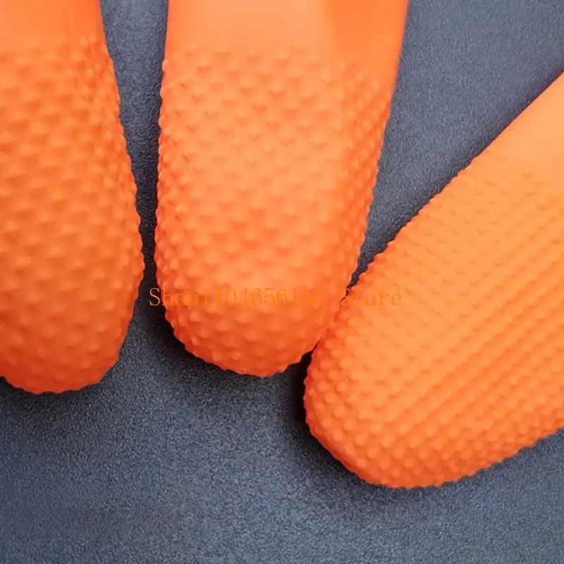5asd Breathable Latex Finger Cots Protectors With Nonslip Dots For Laboratory Work And Industrial Applications