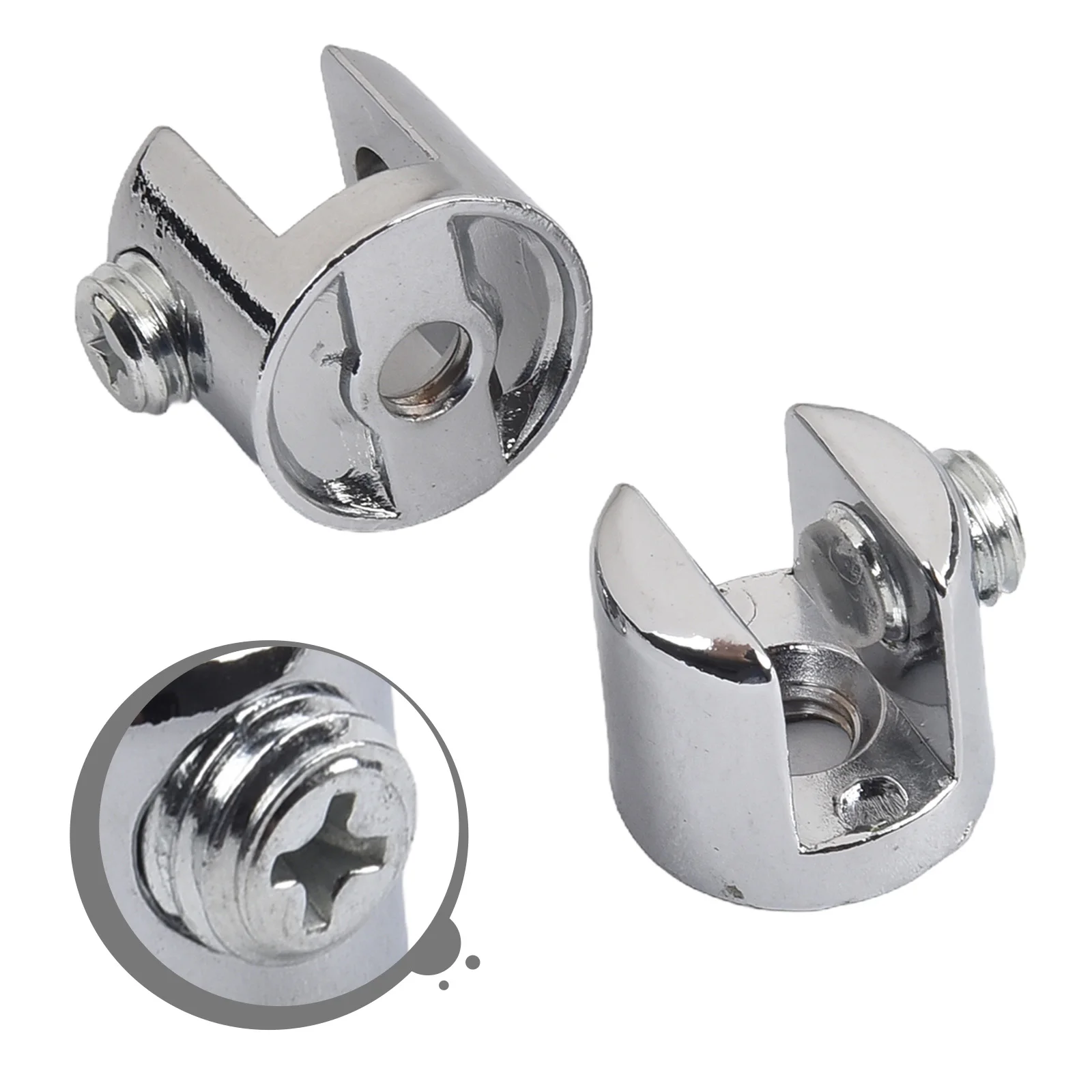 مريحة العملي كتيفة زجاجية المشبك كليب رفوف أداة سبائك الزنك 6-8 مللي متر الكروم كليب لتثبيت زجاج الحمام