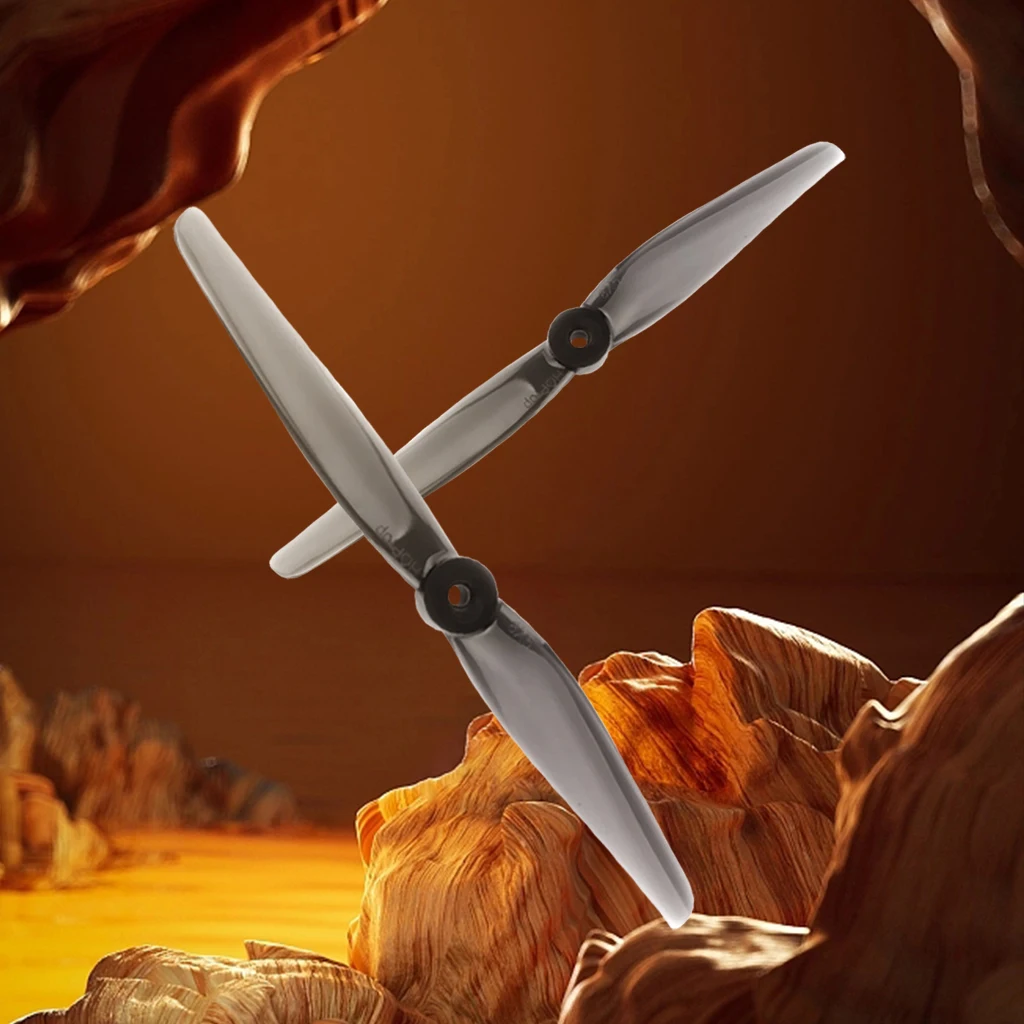 HQProp 2Pairs 8050 8X5 Light Grey (2CW+2CCW) Poly Carbonate 2-Blades 8inch PC Props 5mm Shaft for FPV Freestyle Long Range DIY