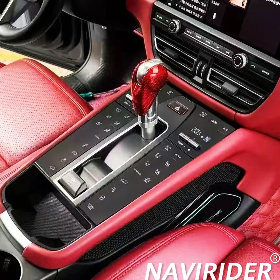 Center console gear shift panel upgrade Accessories Easy installation Car Gear Shift Panel For Porsche Macan 2014-2021