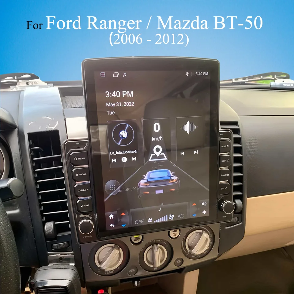 Carplay Auto For Ford Ranger Everest Mazda BT50 2006 - 2012 Autoradio Video Audio Music DVD Cassette GPS Navi Head Unit RDS DSP
