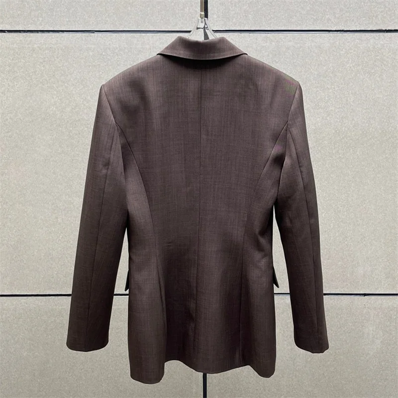 여성 재킷 신상 싱글 브레스티드 슬림핏 여성 정장 재킷 2025년 가을 오피스 및 레저 여성 코트 y2k 아우터웨어