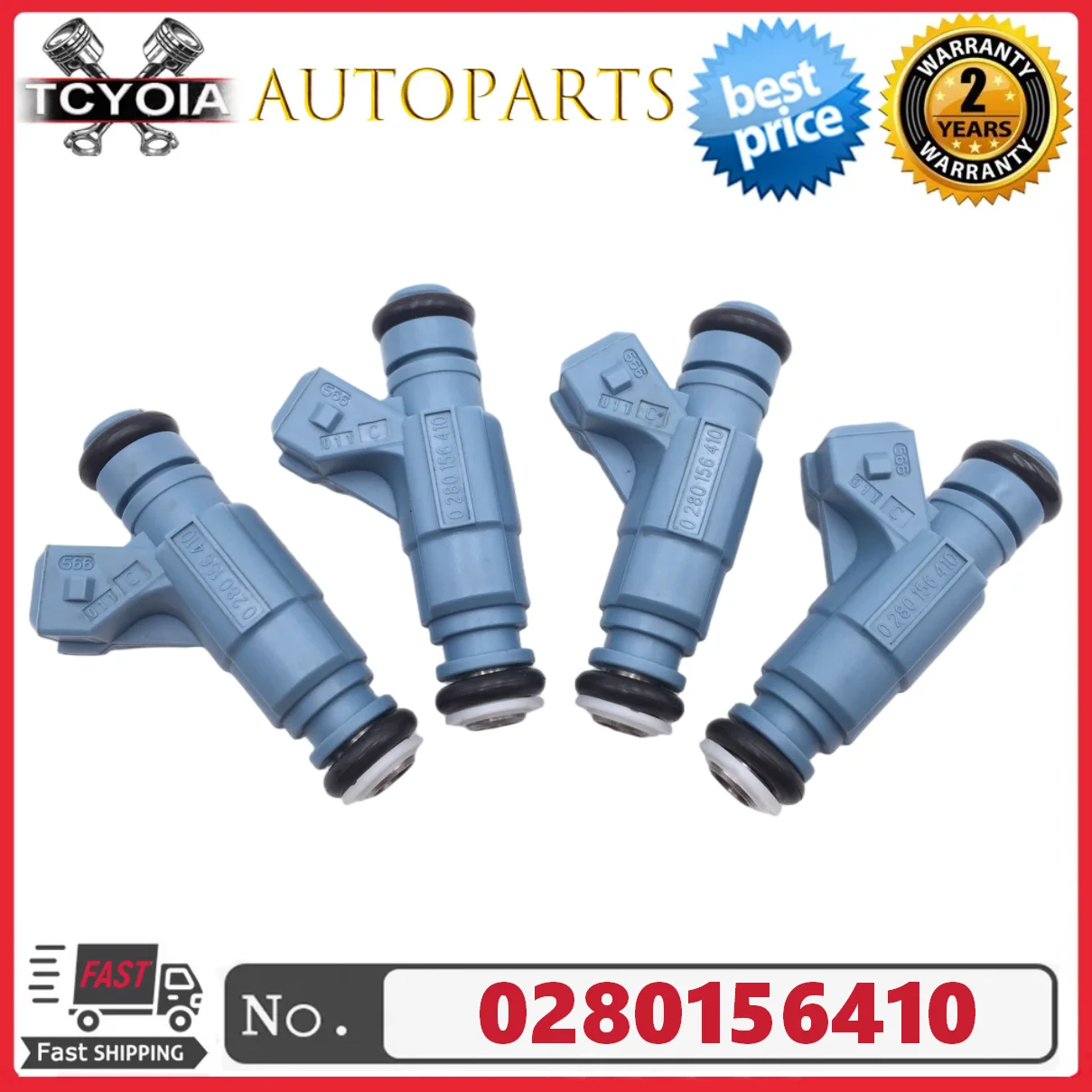 

4pcs/lot Fuel Injectors 0280156410 9S4G-BA 9S4G-9F593-BA For FORD ECOSPORT 2.0 16V FIESTA 1.6 08