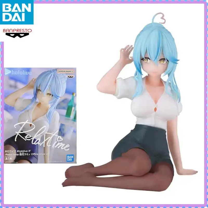 

Bandai Namco Banpresto Hololive If Relax Time Yukihana Lamy Office Style Ver PVC About 11Cm Figure Model Collector Figurine Toys