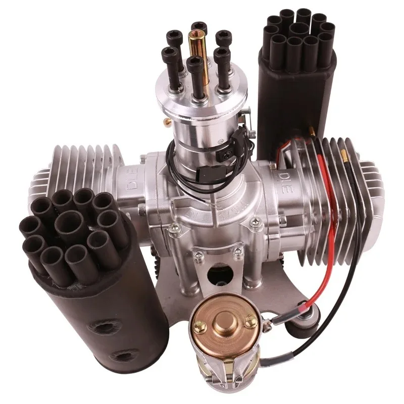 Double cylinder side exhaust, natural air cooling ultra-light electric start version