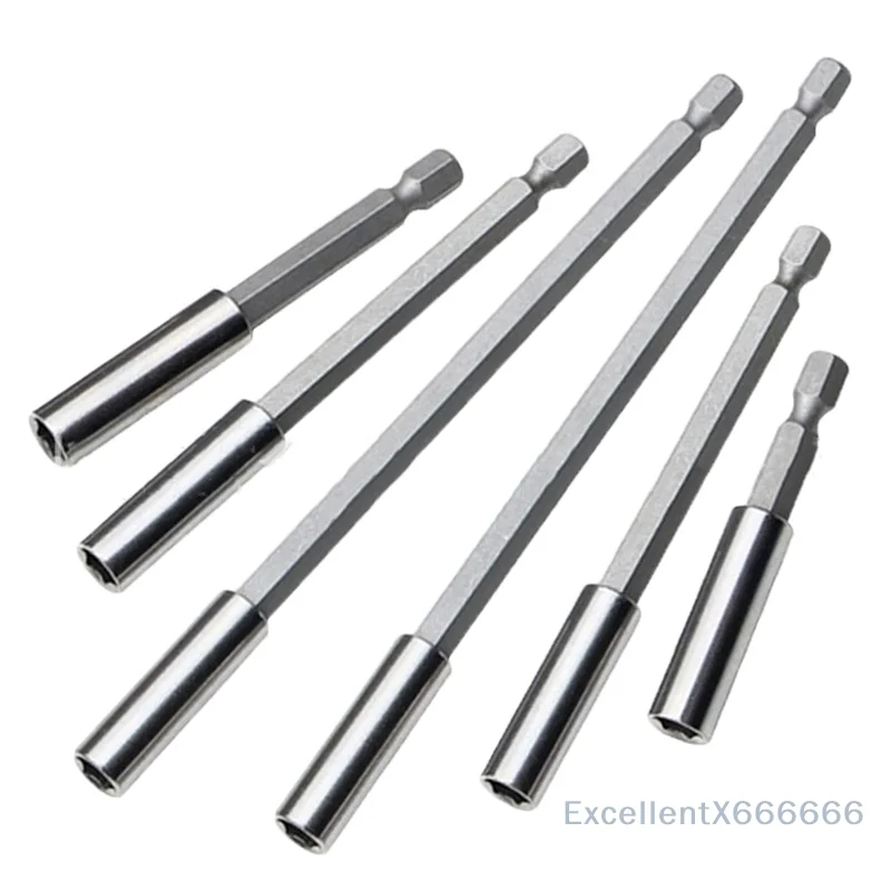 

Hexagonal Handle Magnetic Screw Bits Extension Rod Long Handle Screwdriver Tip Holder Non-Slip Hand Tool for DIY Repairing