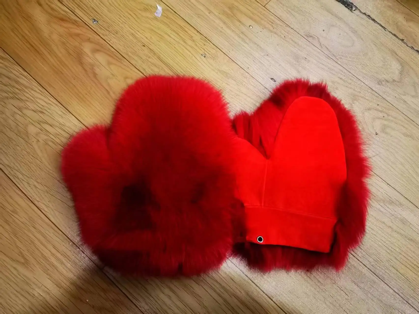 Neue Marke Winter Frauen natürliche echte Fuchs Pelz Handschuhe warm echte Fuchs Pelz Fäustlinge Mädchen Mode Luxus echte Fuchs Pelz Handschuh – Detail 15