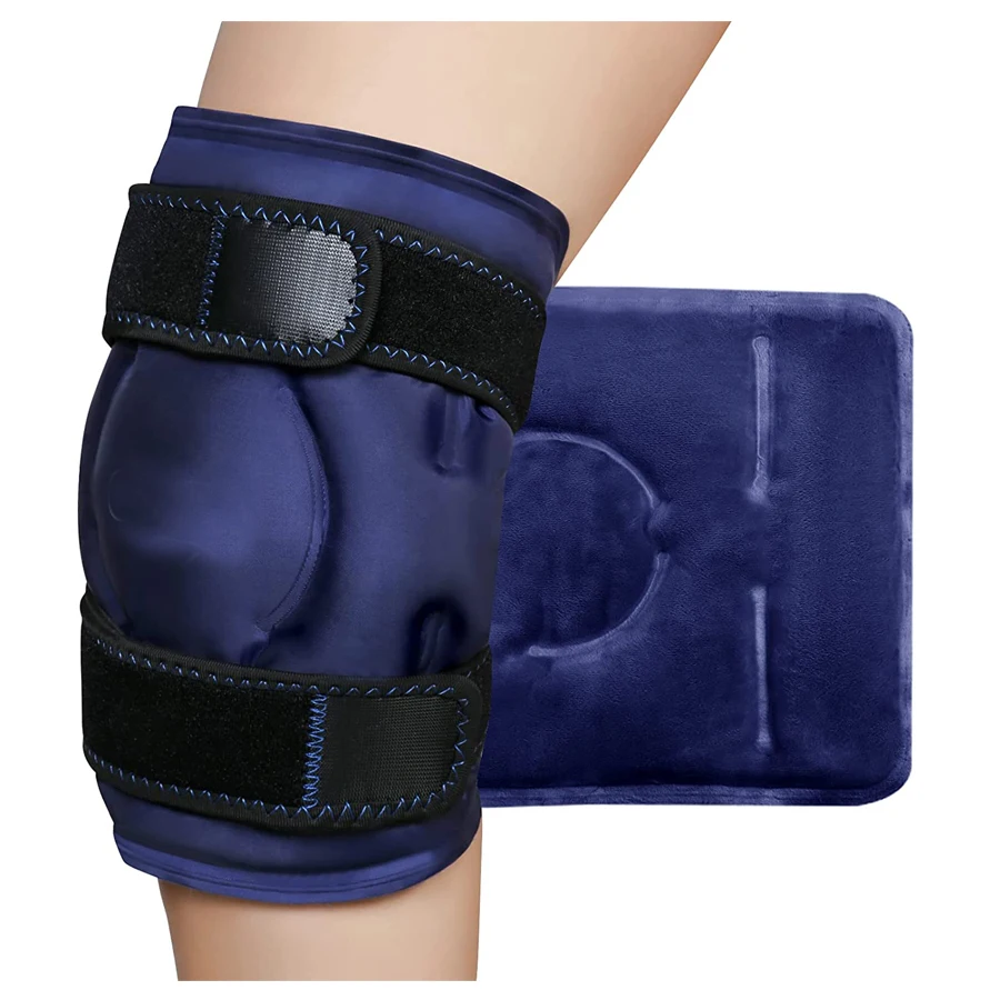 

Knee Ice Pack Wrap Reusable Gel Ice Knee Elbow Wrap With Cold Compress Therapy Massager Ice Pack For Pain Relief Swelling (1pc)