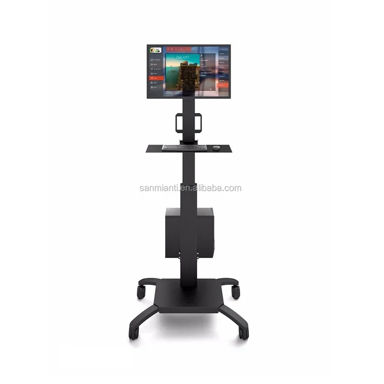 Hot Selling TV Cart Trolley Mobile movable tv stand For 15"-30" screen