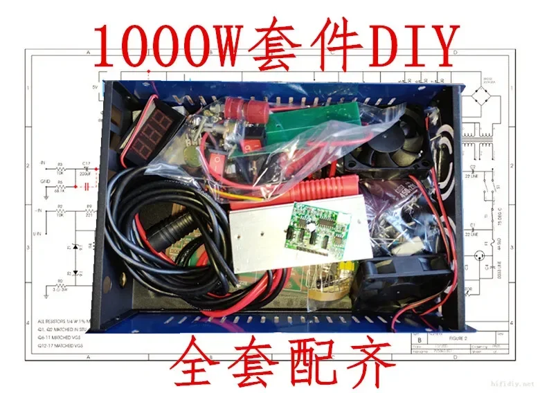 High-frequency Transformer Ferrite EE55B Inverter Boost Electronic Kit DIY Spare Parts Double Silicon Machine 1000W