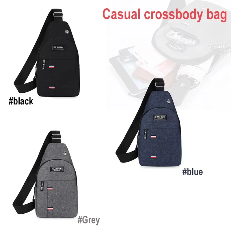 Chest Bag Men's One Shoulder Crossbody Bag Large Capacity Outdoor Sports And Leisure Fashion Small Shoulder Bag Large Capacit