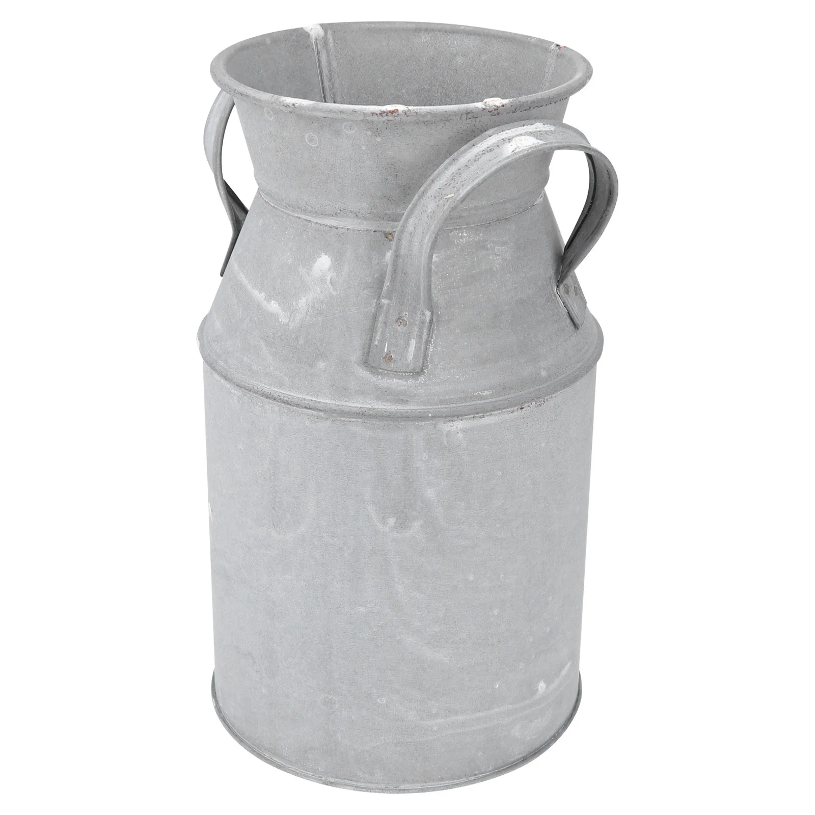 مزهرية زهور جافة دلو حديد عتيق لديكور المنزل نباتات الحديقة معلقة على الحائط أصيص زهور صغير لسطح المكتب عتبة النافذة #6