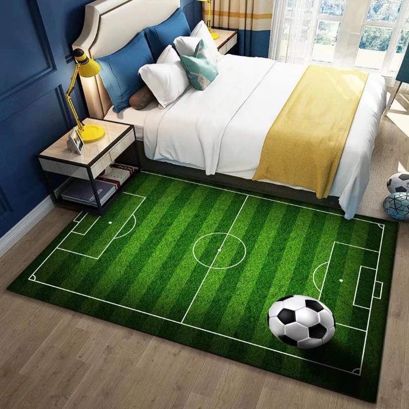 Simulation Stadium Rugs for Bedroom Carpet Home Area Rug for Living Room Decoration Teenager Dirt Resistant Non-slip Carpets Mat