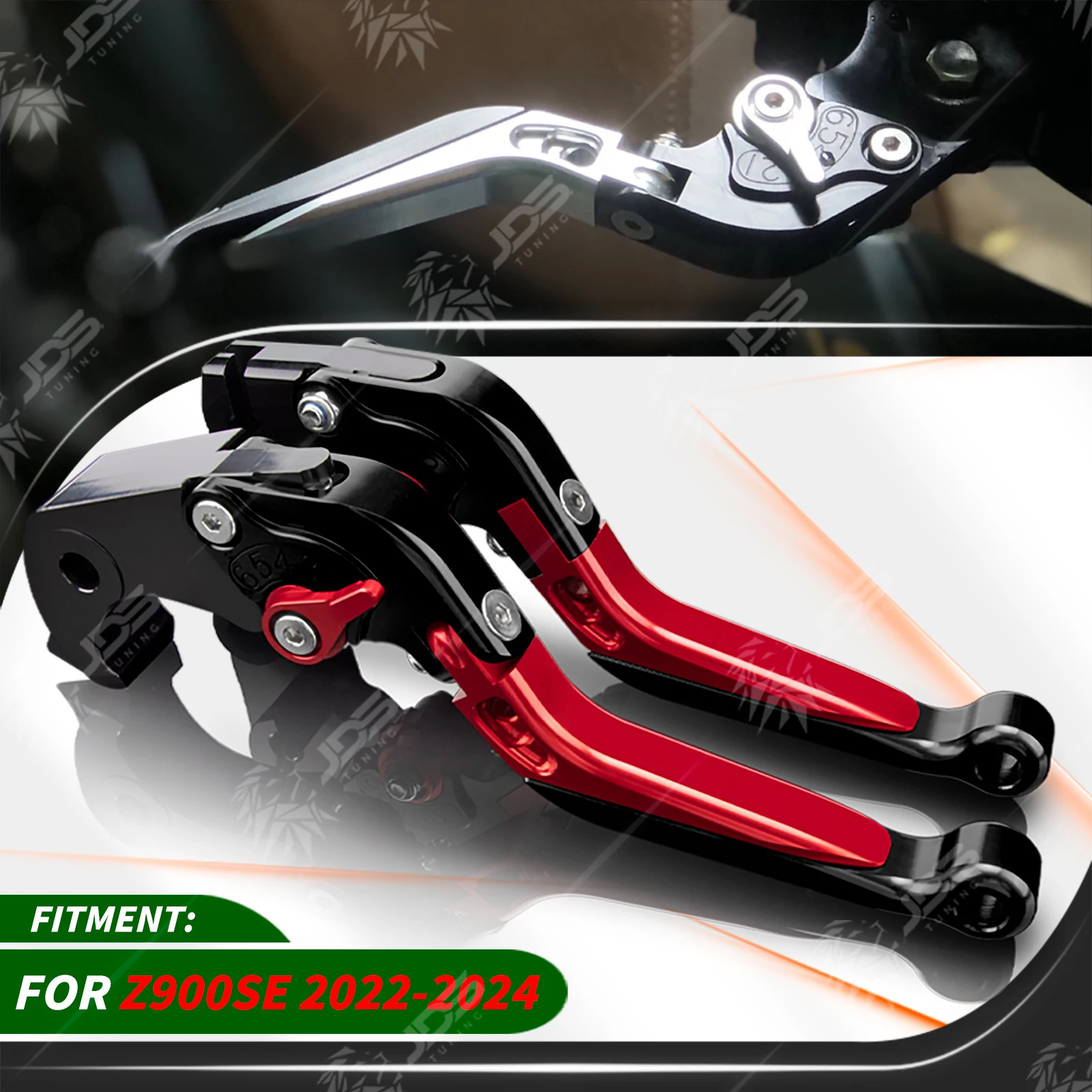 

JDSTUNING For Kawasaki Z900SE 2022-2024 Clutch Lever Brake Lever Set Adjustable Folding Handle Levers Accessories Parts
