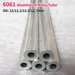 1Pcs Length 100mm 6061 Aluminium Alloy Tube OD 12/12.2/12.5/12.7mm Hollow Round Aluminum Tube ID 2.5-11mm