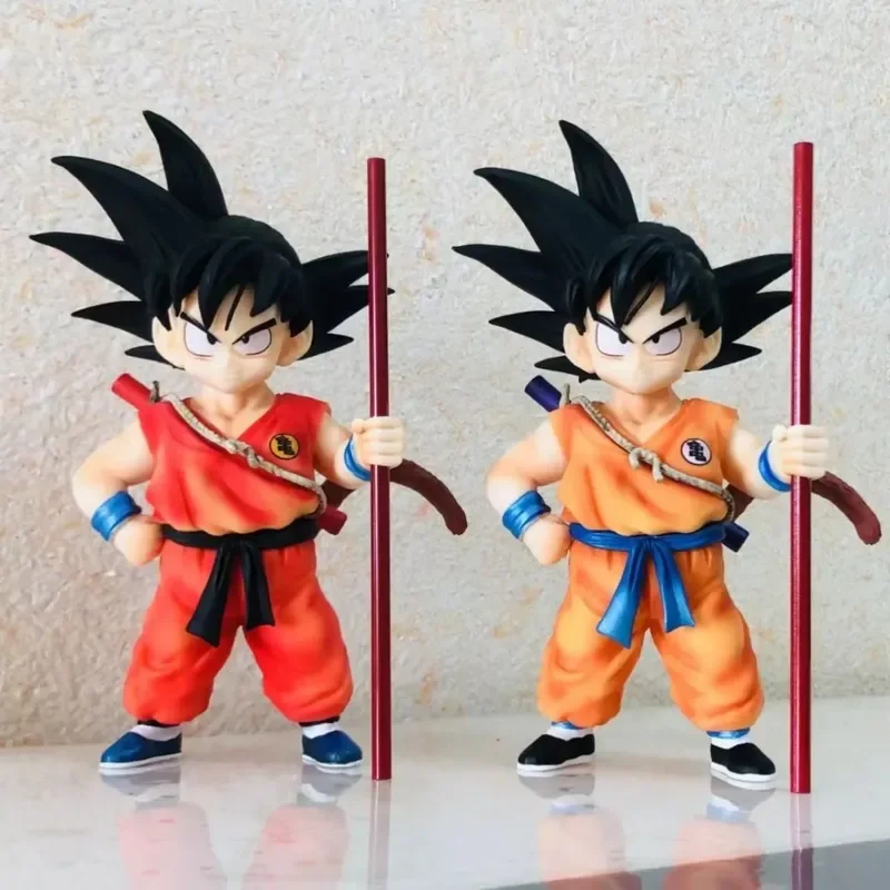 Anime Dragon Ball figure Fc Little Goku Gk Statue 1/4 bicolore Goku Animation Pvc Model Doll Collection Desk Decoration Toys