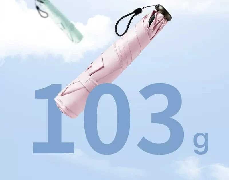 

103g Carbon Fiber Ultra Light Umbrella Sun Protection Feather Pencil Sunshade Small Portable Lightweight Rain Sun
