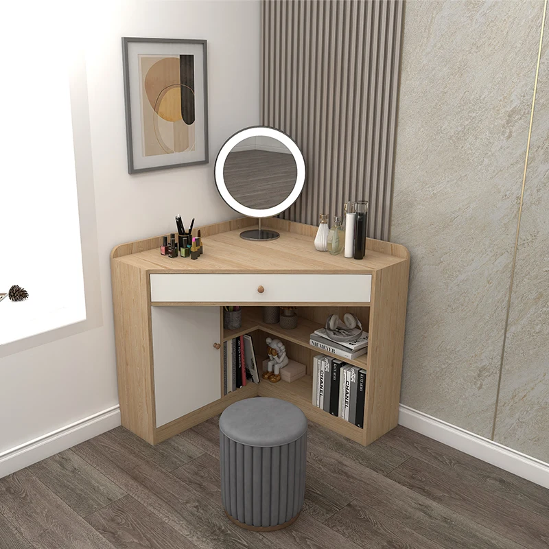 

Corner computer desk bedroom small apartment corner dresser integrated small corner makeup table customization