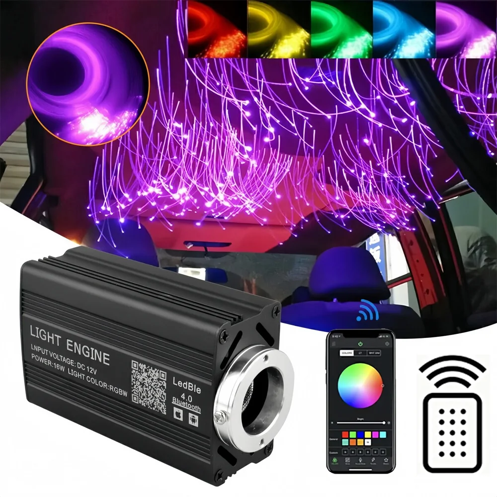 500er-Set Auto- und Heim-Sternenhimmel-Beleuchtung, Funkelnde Deckenbeleuchtung mit Glasfaser, UK-Version