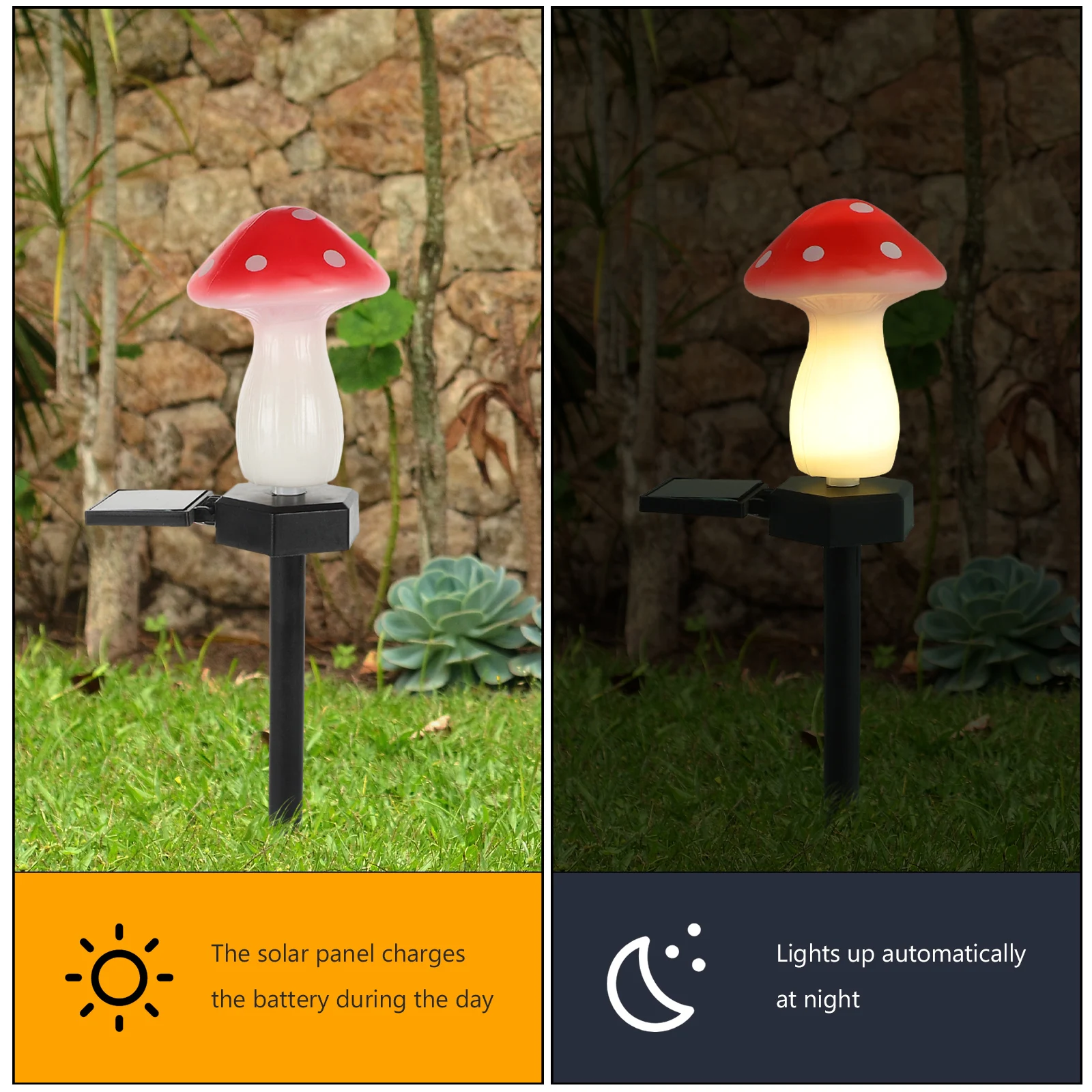 

Solar Mushroom Outdoor Garden Solar Mushroom Lights For Outside Lawn Grave Decoration Waterproof Energy Saving Landscape