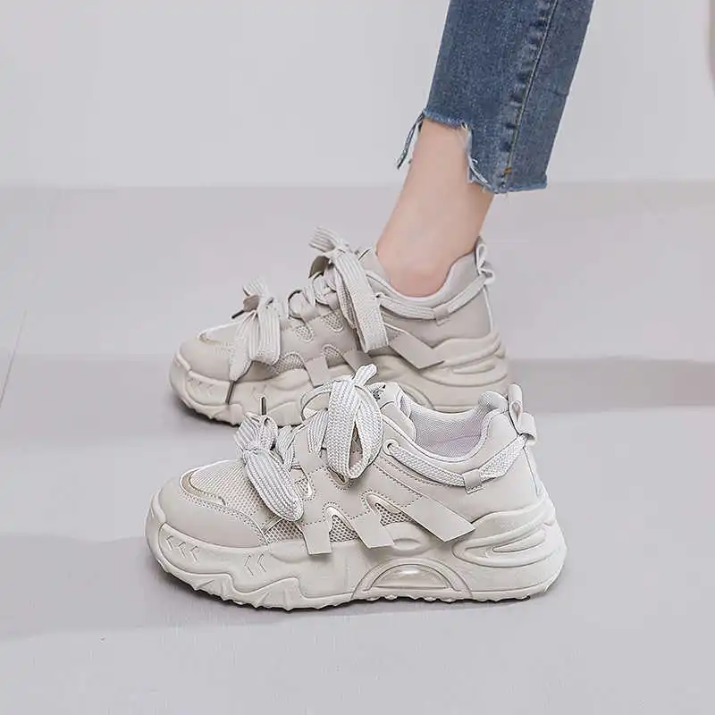 

Увеличивает рост, нескользящие распродажи, повседневные бежевые кроссовки, женские ботинки, обувь для занятий спортом в тренажерном зале, внедорожная спортивная обувь