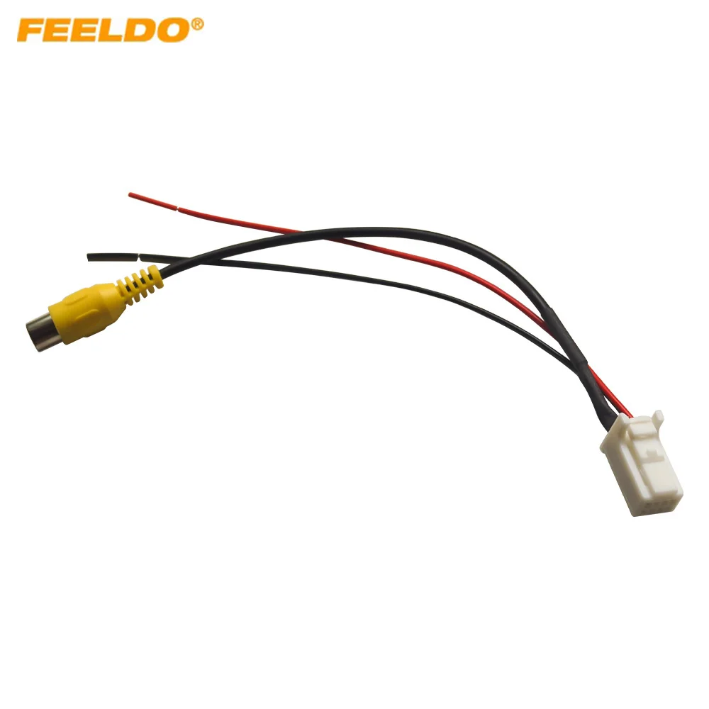 

FEELDO Car Camera Input Adapter Cable For Toyota (Taiwan) Various OEM Head Unit Screen With 8Pin Reverse Camera Interface