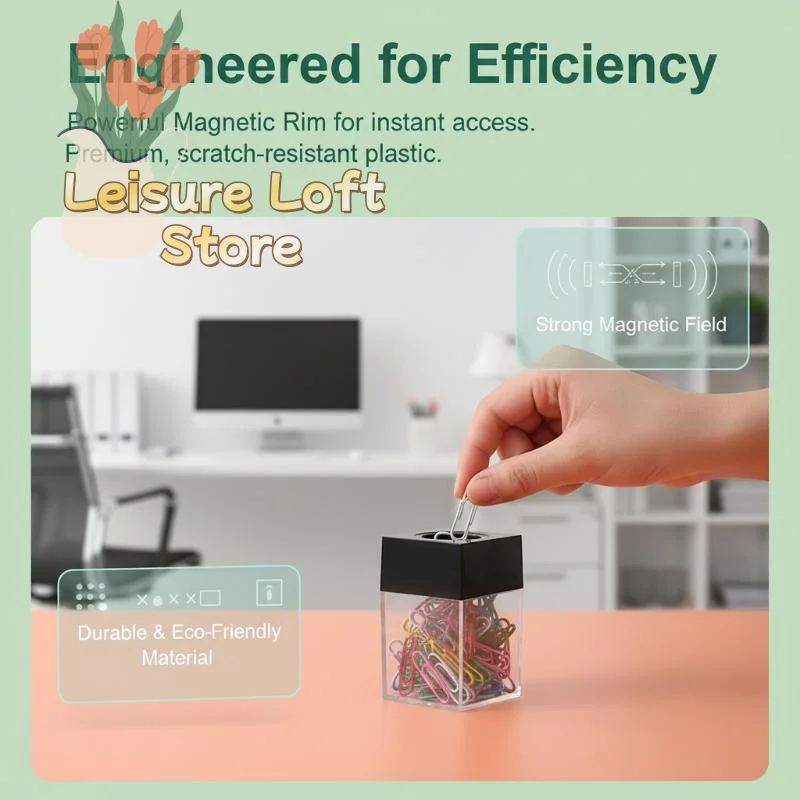 Enhance Organization with 18pcs Paperclips and Storage Box in Macaron Colors for Office