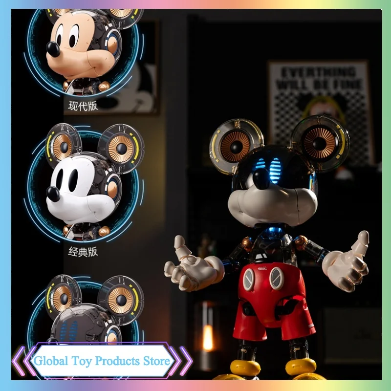 400% mickey mouse montagem modelo kit estilo cyber-punk coleção original figura de ação anime modelo periférico kt brinquedo ornamentos