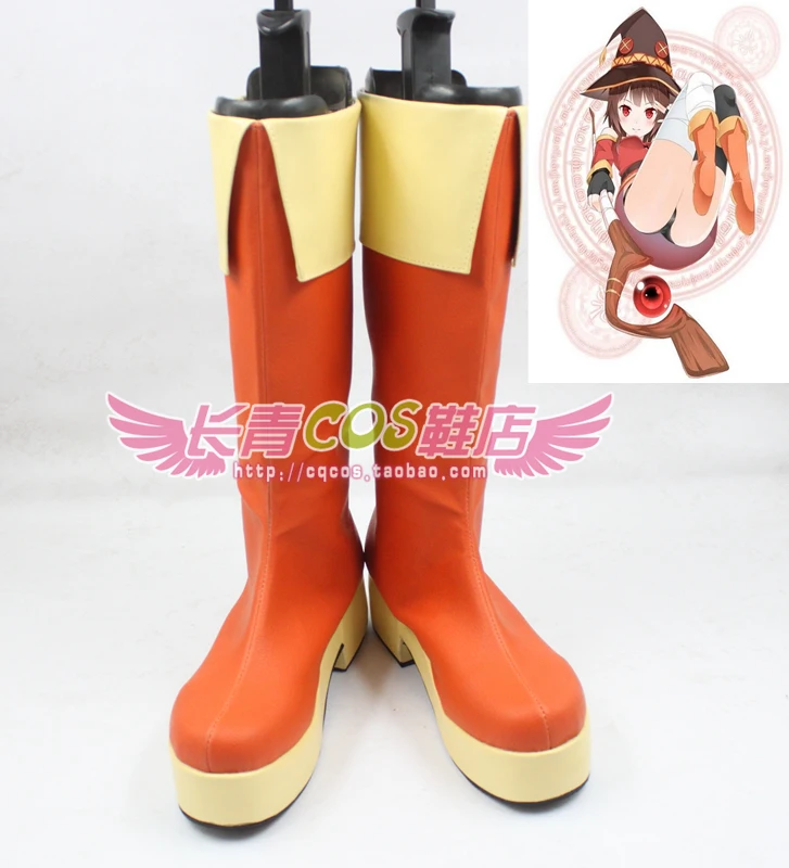 Anime God's Blessing on this Wonderful World KonoSuba Megumin Cosplay Shoes Halloween Carnival Shoes Custom Made Any Size