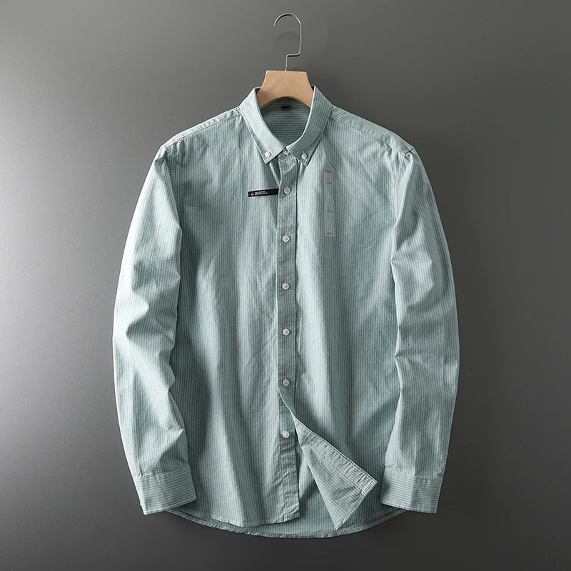 Men's Fashion Business Wedding - Oxford Cotton Casual Shirt Business recension och pris