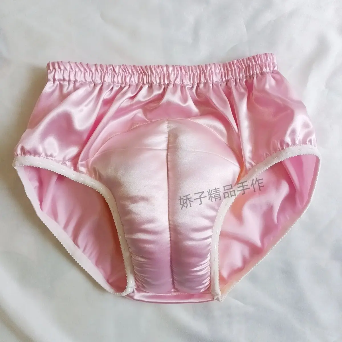 Men Glossy Cotton Ice Silk Satin Lingerie Panties Plus Size Underwear Sexy Briefs