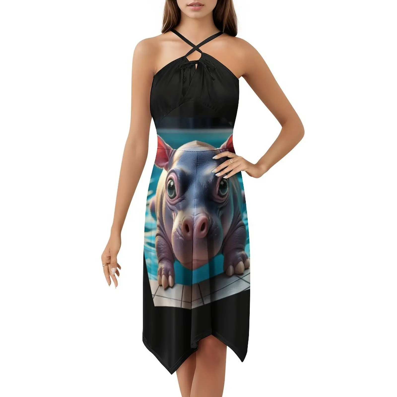 فستان بيبي هيبو مو دينغ المثير للإجازات للنساء على الشاطئ وحفلات أعياد الميلاد فستان قصير للهالوين زي أنيمي لسهرات الجمعة السوداء #5