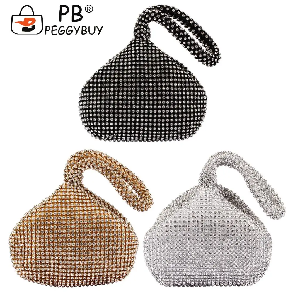 Bling Clutch Bags for Women Evening Wedding Party Rhinestone Wristlet Purses Women Outdoor Business Traveling