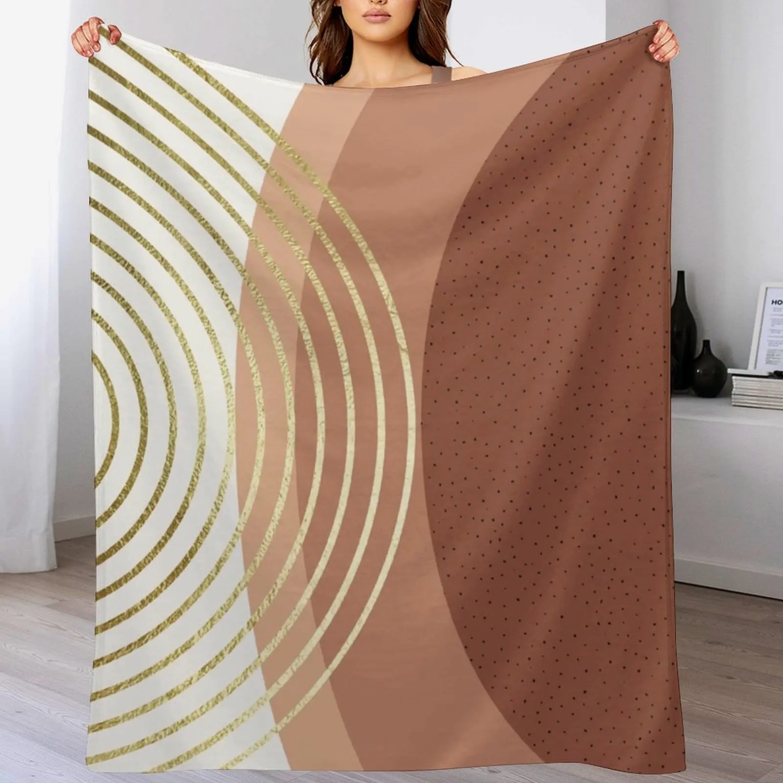 

Boho Mid Century Throw Blanket Stuffeds Nap Blankets