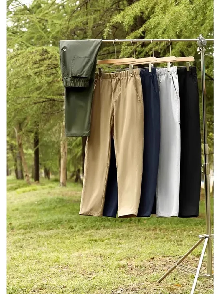 

Американские спортивные брюки-карго на открытом воздухе, мягкие брюки-карго, мужские летние тонкие конусы, прямые штаны, треугольный баннер, спецодежда для десантника