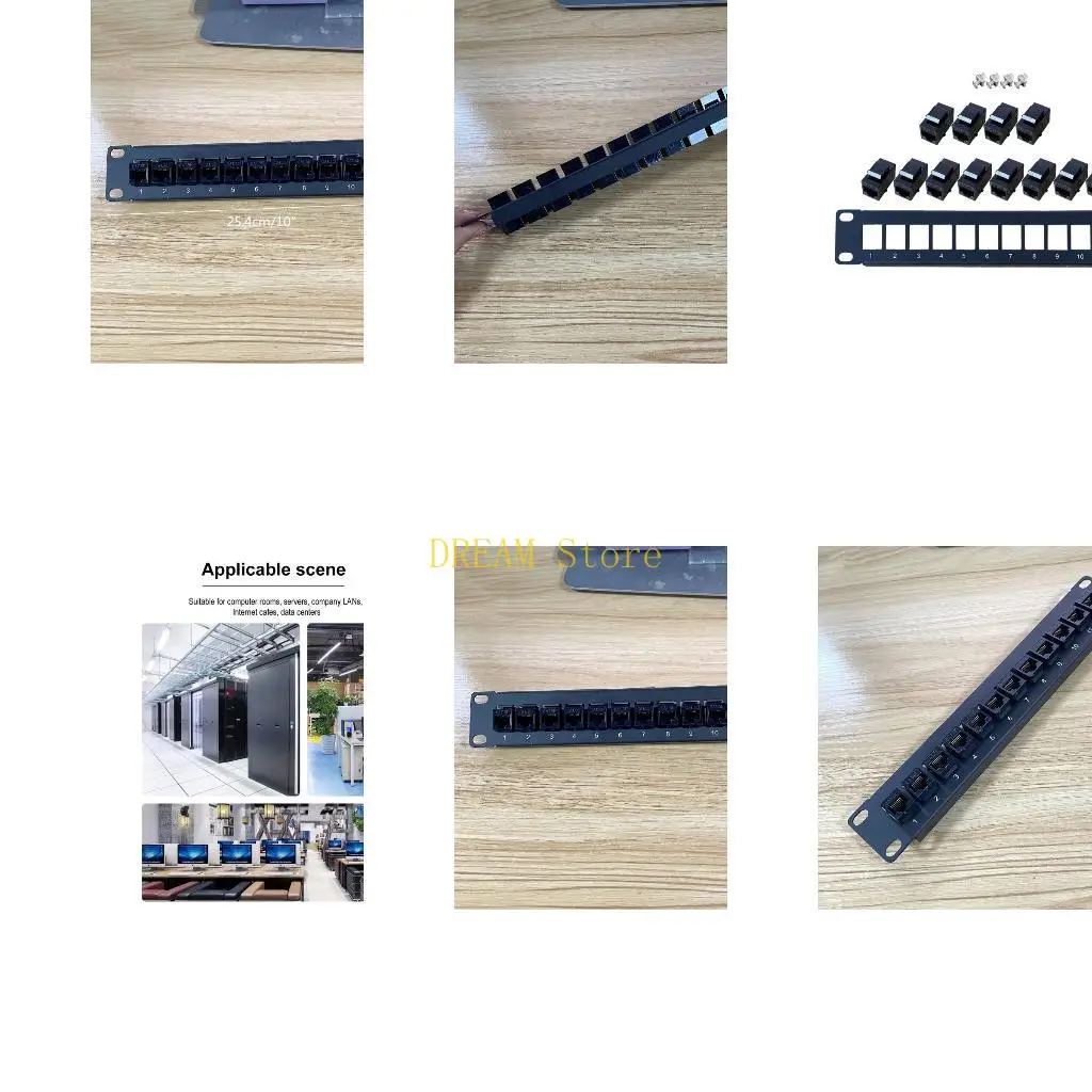 12 Port CAT5e Wallmount Patch Panel 10G Support 1U Patch Panel UTP 19 in Best Sale