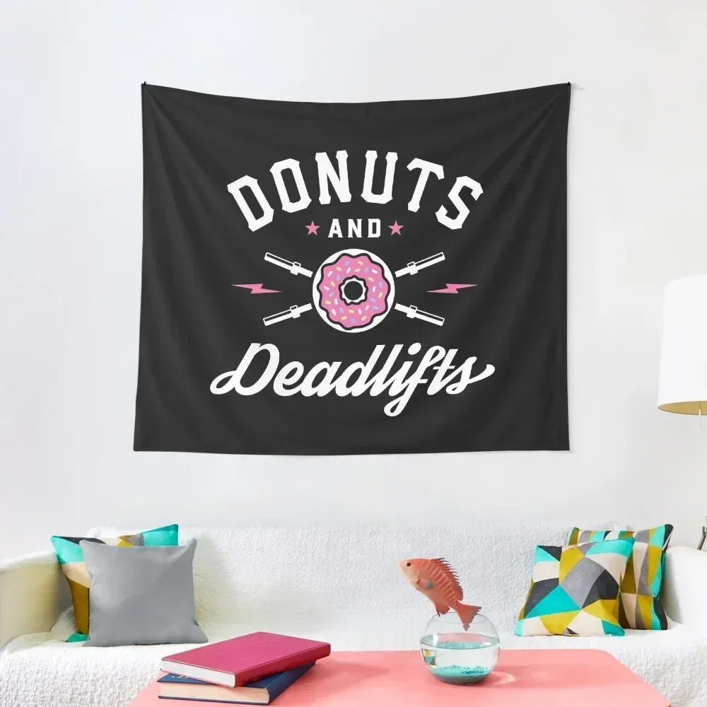 Donuts And Deadlifts Tapestry Wallpapers Home Decor Cute Decor Tapestry