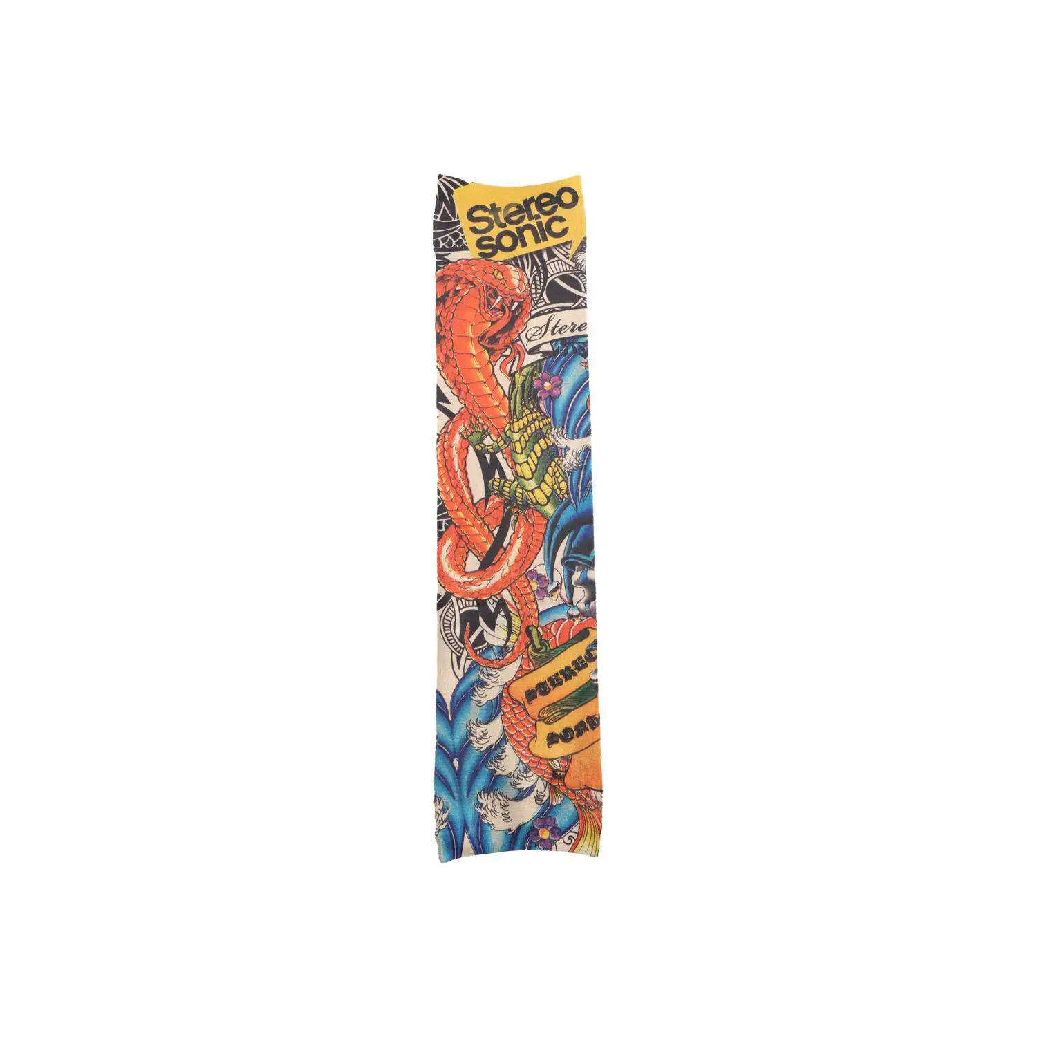 1 par de mangas de tatuagem masculinas, longas, verão, sem costura, capa de proteção solar, luvas ao ar livre, condução, seda gelo, mulheres, mangas de braço