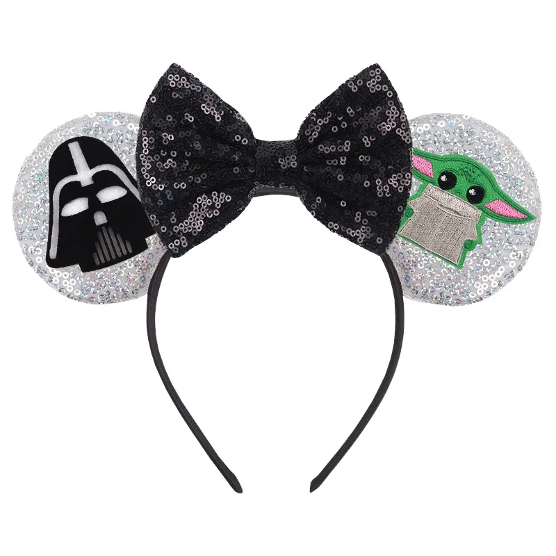 Disney STAR WARS Ears Hair Accessories Women Robot R2-D2 Hairbands Kids Rebel Alliance Headwear Girls Cute Yoda Baby Head Bands