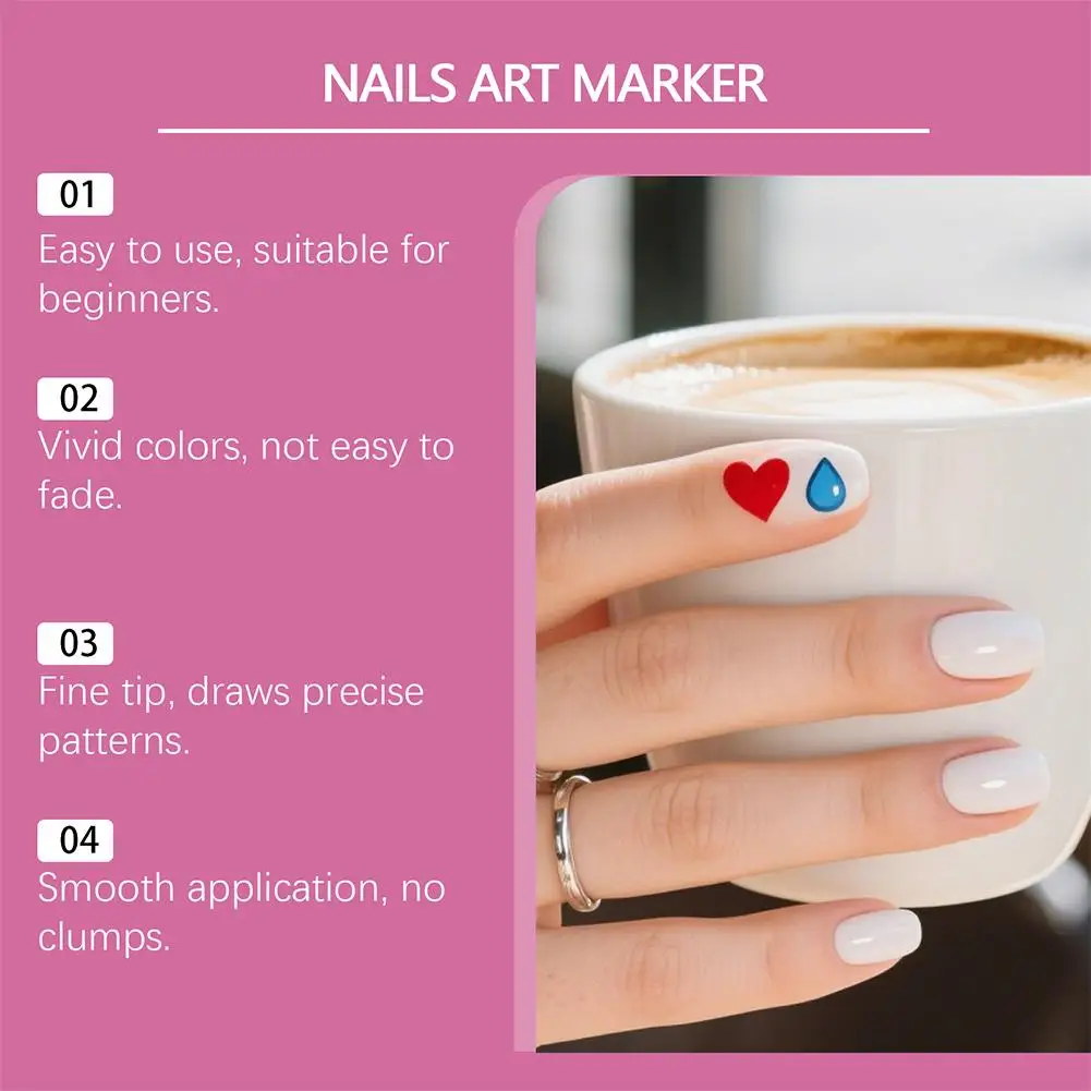 12 pz/set Nail Art Disegno Graffiti Penna Gel Matita di Plastica Impermeabile Pittura Liner Pennarello Unghie Strumenti di Decorazione Del Manicure