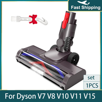 Electric Roller Brush Head Compatible with Dyson V7 V8 V10 V11 V15 Quick Release with Bristle Roller for Carpet & Hardwood