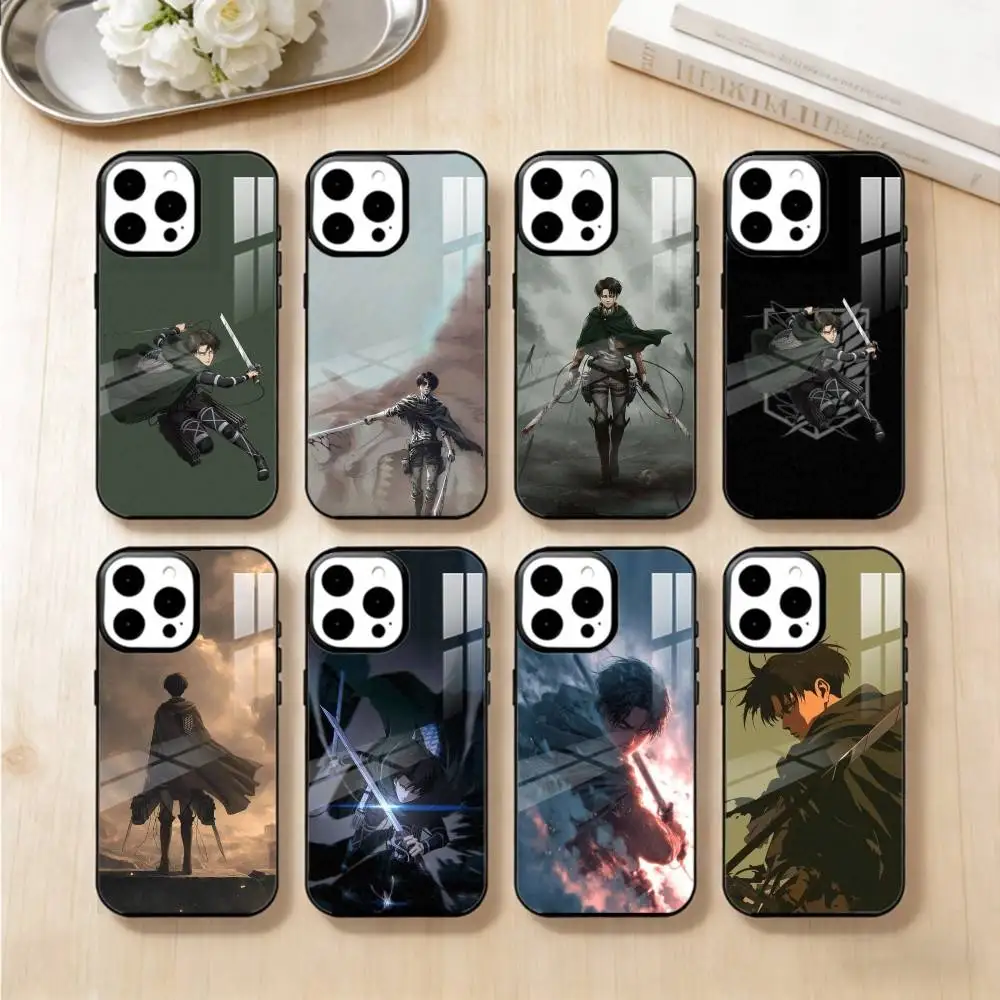 

Чехол для телефона L-Levi A-Attack on Titan для iPhone 14,16,15,13,17,12,Plus,Pro,Max, магнитный, матовый, с поддержкой Magsafe