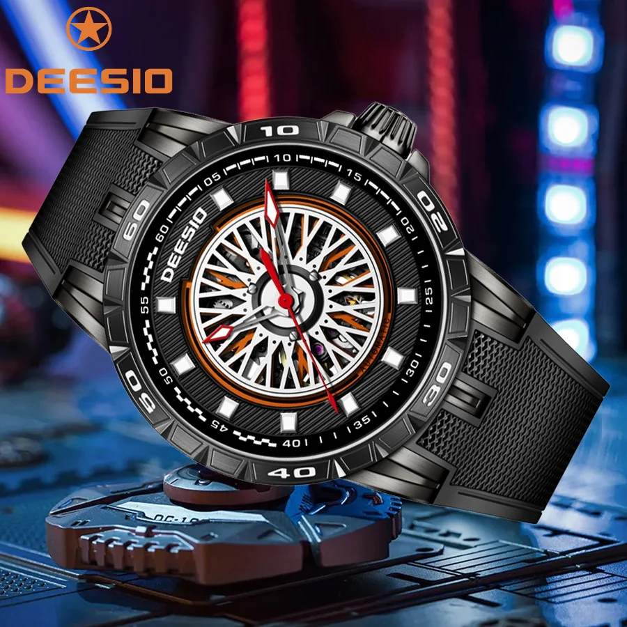 

Deesio AM2359 Original Watches Luxury Top Band Sports Big Dial Wristwatches Automatic Movement Mechanial Hand Clock Accessories